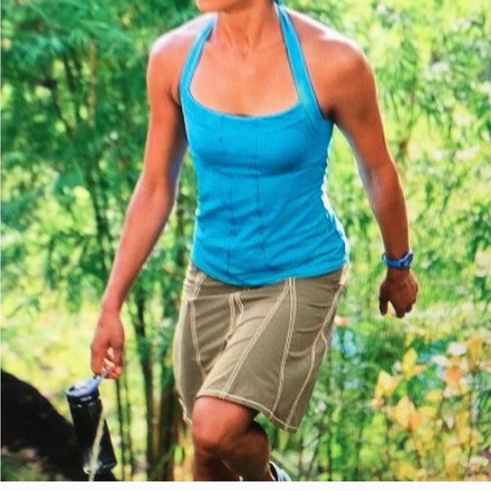Athleta Whatever Skort, Tan with contrast stitching